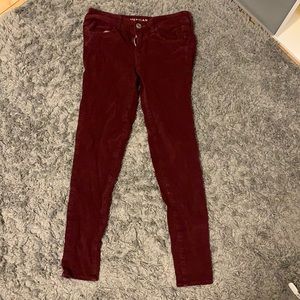 Maroon, American Eagle Jeggings